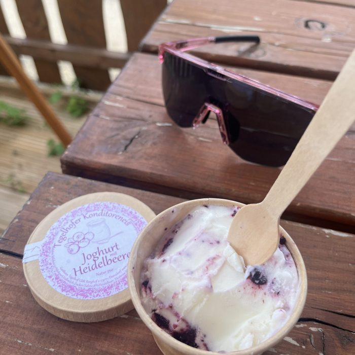 Leckeres Bauernhof-Eis